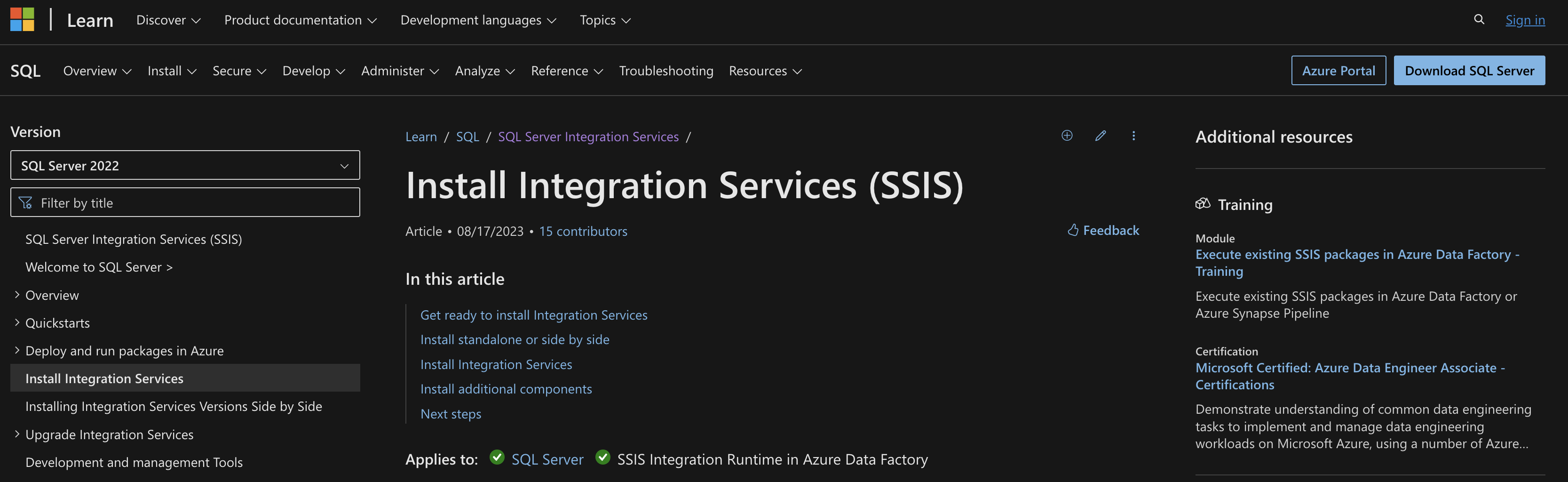 Data Management Tool Microsoft SSIS